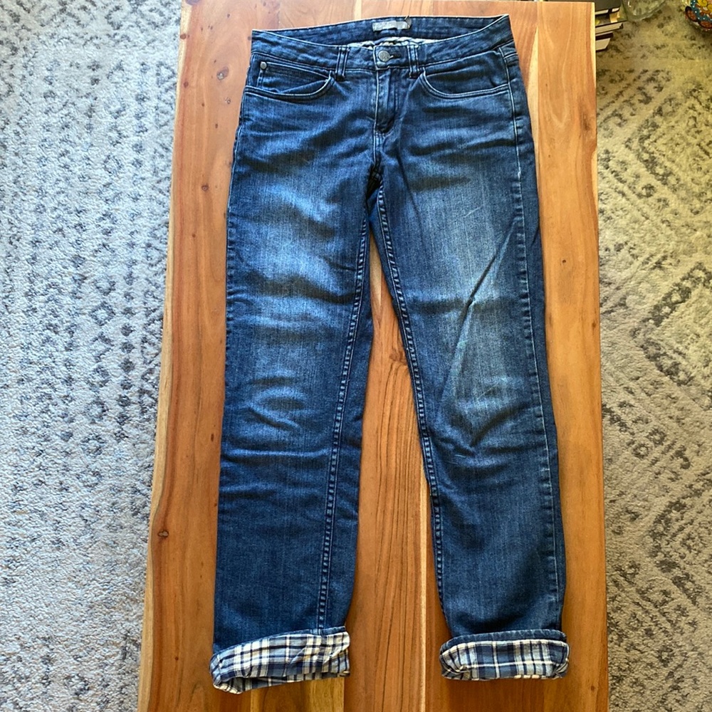 Prana cotton lined jeans
